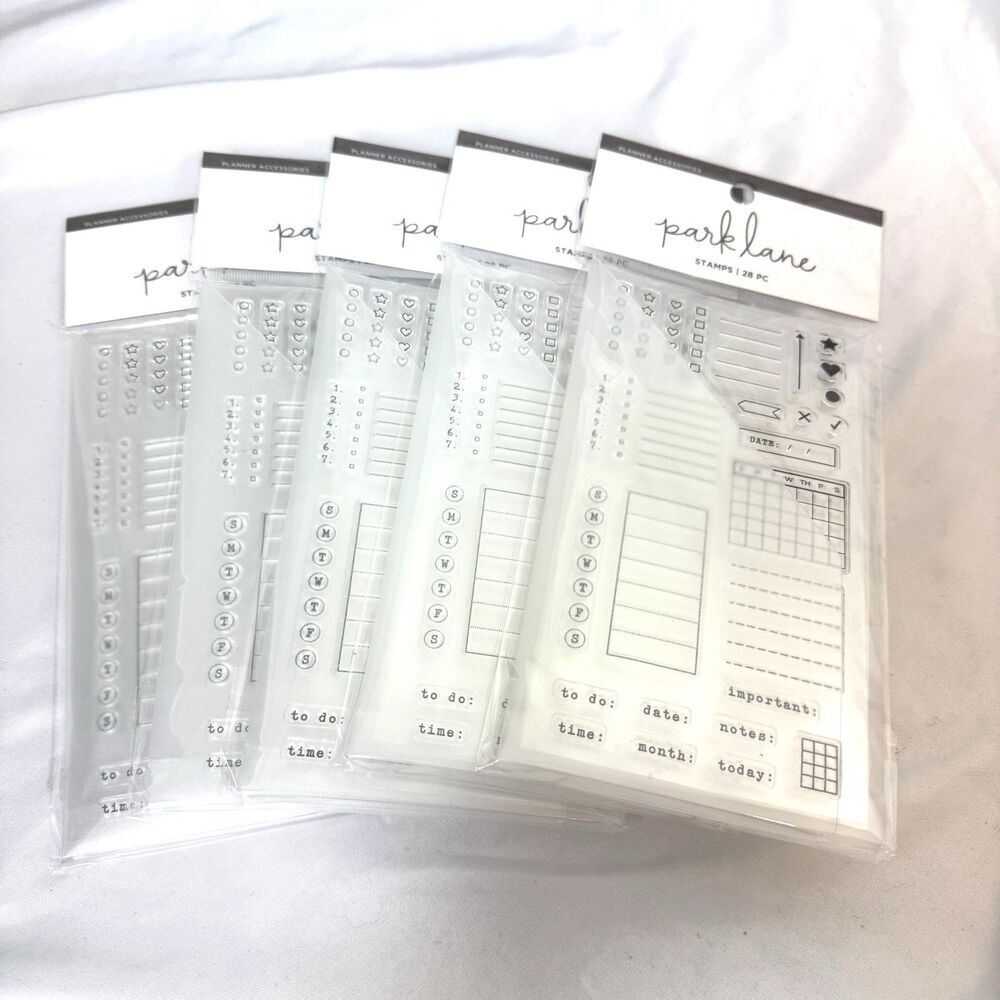 Set of Four Journaling Stamp Sets Park Lane Hampton Arts Crafts Scrapbook Cards